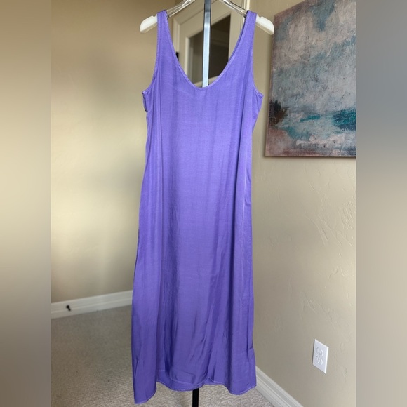 New Anthropologie Sundry Slip Tank Midi Dress in Purple Women’s size 1 or Small - Picture 7 of 7